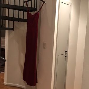 Burgundy Nicole Miller size 6 gown